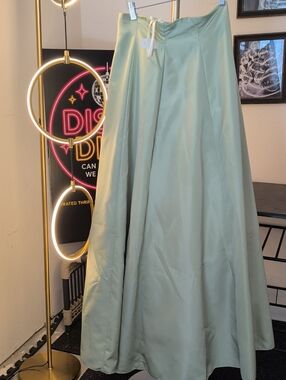 Victoria Royal Ltd Light Sage A-Line Full Skirt